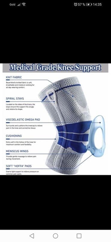 grija uchun karset: Dizlik. Silokon fiksator ilə. Спортивные наколенники, силиконовый — 6