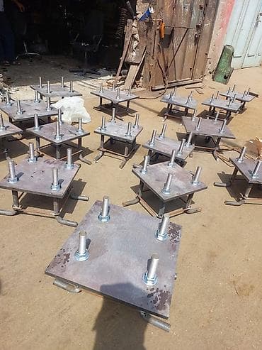 Anker bolt dəstləri və sütun üçün bünövrə lövhələri - Metal lövhə