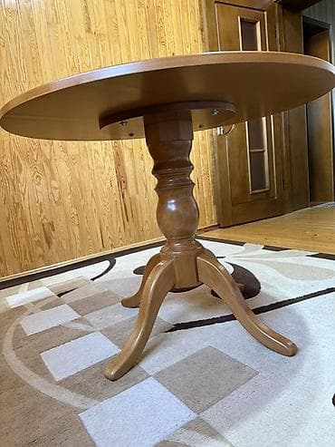taxta stular: Qonaq masası, İşlənmiş, Açılmayan, Taxta, Yumru masa — 3