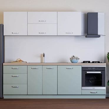 metbex mebeli gence: Sifarişlə mətbəx dəsti, Özü çəkən petlələr, Mat laminat, Kredit var, Pulsuz çatdırılma — 22