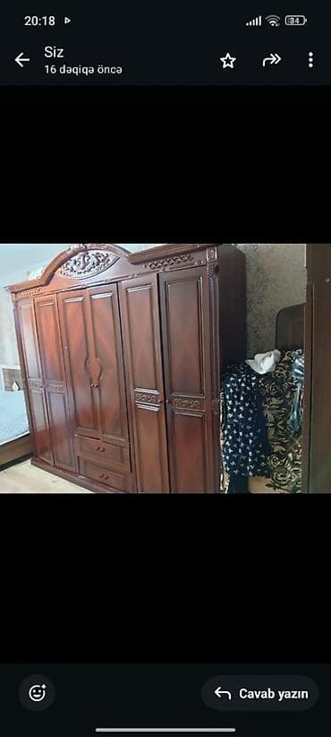 Ev üçün digər mebel: Mebel və məişət əşyaları dəsti - Yazı/kompüter masası: Taxta — 3