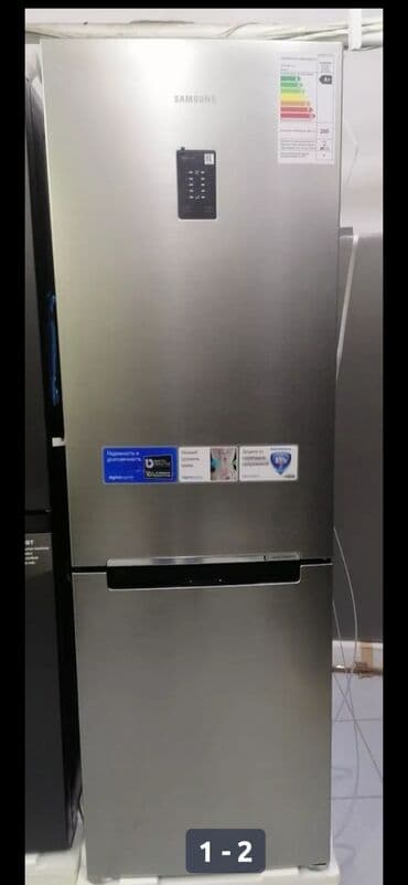 midea az: İşlənmiş 2 qapılı Samsung Soyuducu Satılır, rəng - Boz, Təkərli — 1