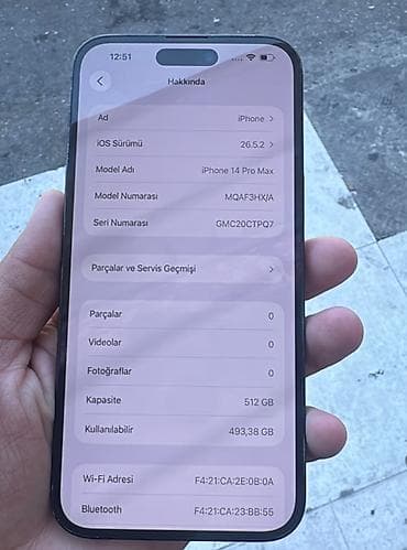 macbook m2 pro: IPhone 14 Pro Max, Jet Black, Zəmanət, Barmaq izi, Face ID — 2