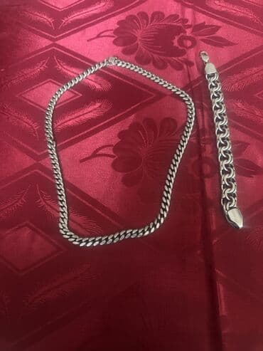 зажимы для галстуков: В комплекте: Колье, 925 проба, 157 г — 1