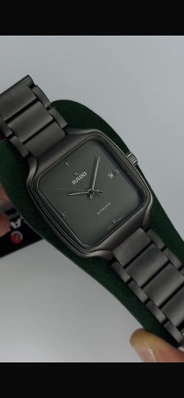bu zinət: RADO avtomatik kişi qol saatı RƏNGİ GETMİR - Korpus: kvadrat-aşınmış — 3