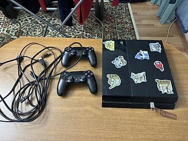 pleystation 4: Playstation 4 fat 1tb proşivka versiyadı iki pultla bütün şnurlarları — 4