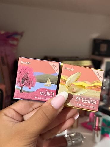 xonca desti: Benefit mini kolleksiyası – “Willa” və “Shellie” - Çəkisi: 2.5 g / — 1