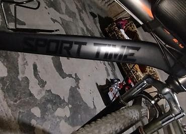 velosiped 28: SPORT TIME dağ velosipedi - Rəng: qara, narıncı detallarla - Çərçivə — 4