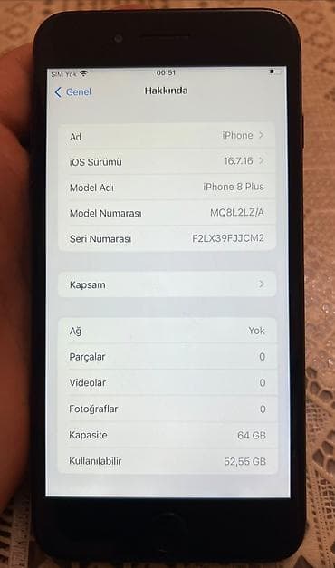 iphone 6 qiymet: IPhone 8 Plus, 64 GB, Qara, Simsiz şarj — 9