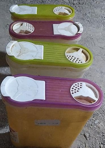 plastik döşəmə: Mətbəx üçün çoxfunksiyalı ədviyyat/saxsı qabları (4 ədəd) - Material — 1