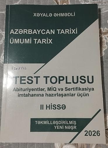 tar satışı: Məhsul: “Azərbaycan Tarixi – Ümumi Tarix” Test Toplusu (I və II hissə) — 3