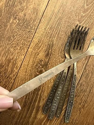 Вилки: Məhsul: Antik üslublu metal çəngəl dəsti - Ümumi say: 5 ədəd melixor — 2