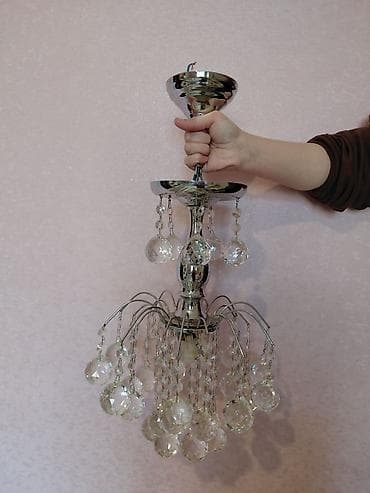 taxta lüstur: Çılçıraq, 1 lampa, Metal — 5