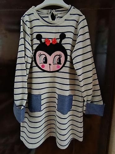 uşaqlar üçün yemək masası: Uşaq paltarı – Deno Kids, 5 yaş - Model: Zolaqlı uzunqollu — 1