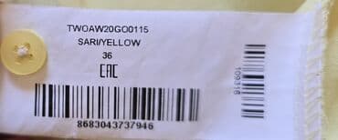 qadın köynək modelləri: TRENDYOL markasının qadınlar üçün nəzərdə tutulmuş açıq sarı rəngli — 5