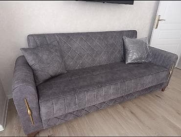 ofis divanı: Məhsul: 3 nəfərlik divan Yenidir - Rəng: Tünd boz (antrasit tonları) — 2