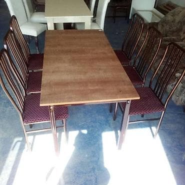 dikt satilir: Прямоугольный стол, Для гостиной, Для балкона, Для кухни, 5 персон, Нераскладной, Азербайджан, С гарантией — 5