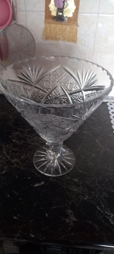 tort sekilleri instagram: Tort və şiriniyyat qabı, Xrustal — 1