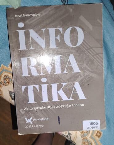 biologiya güvən test toplusu pdf 2023: Aysel Məmmədova tərəfindən yazılmış "İnformatika" dərslik kitabı — 2