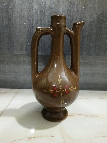 Qab-qacaq və mətbəx ləvazimatları: Rəng - Qəhvəyi, Keramika, SSRİ — 2