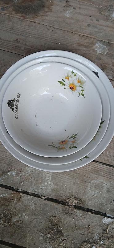 bosqab desti: Boşqablar, rəng - Ağ, Keramika — 3