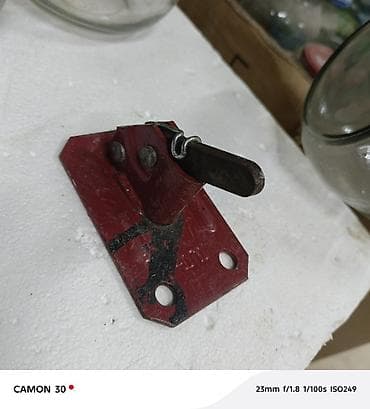 замок на калитку: Metal qapı/qapaq mexaniki kilidi – qırmızı rəngli, baza plitəsi — 3