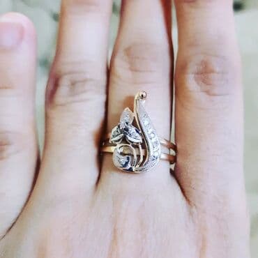 tek qas gumus uzukler: Toy, Üzük, Çəhrayı qızıl, 583 Əyar — 1