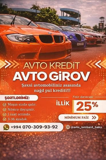 xiaomi 3: Avto Kredit – Avto girov əsasında nağd pul krediti Xüsusiyyətlər: - — 2