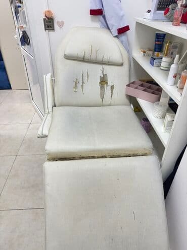 Kosmetoloji/SPA prosedurları üçün tənzimlənən kreslo-masa. Islenmis ve