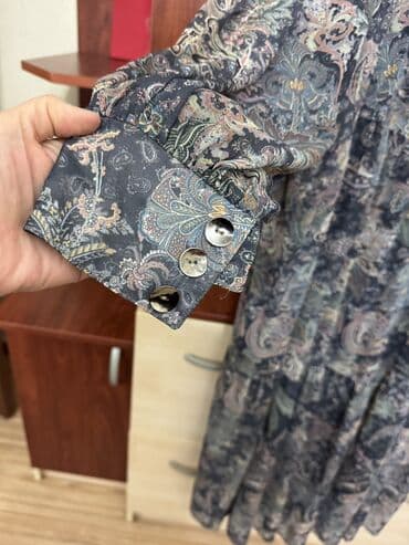 boyuk beden kilolu xanimlar böyük bədən ziyafət geyimləri: Zərif ziyafət geyimləri dəsti - Model 1: Uzun, bənövşəyi-mavi — 6