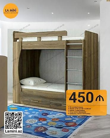 qelem seti: Oğlan və qız üçün, Çarpayı, Matras ilə, Siyirməli, Laminat — 1
