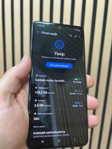 Samsung Galaxy A51, 128 GB, rəng - Qara, Barmaq izi, İki sim kartlı lalafo.az -da — 2 Samsung Galaxy A51, 128 GB, rəng - Qara, Barmaq izi, İki sim kartlı — 2