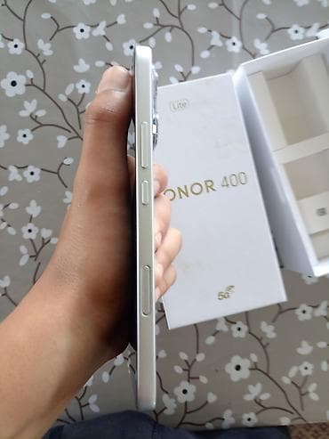 smart saat sim kart: Honor 400 Lite, 256 GB, rəng - Gümüşü, Barmaq izi — 4