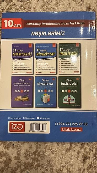 test toplusu pdf: Riyaziyyat 11-ci sinif, 2024 il, Ünvandan götürmə — 2