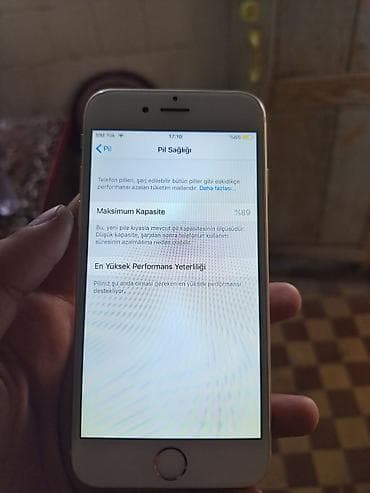 apple 5 s: IPhone 6, 128 GB, Qızılı, Barmaq izi — 1