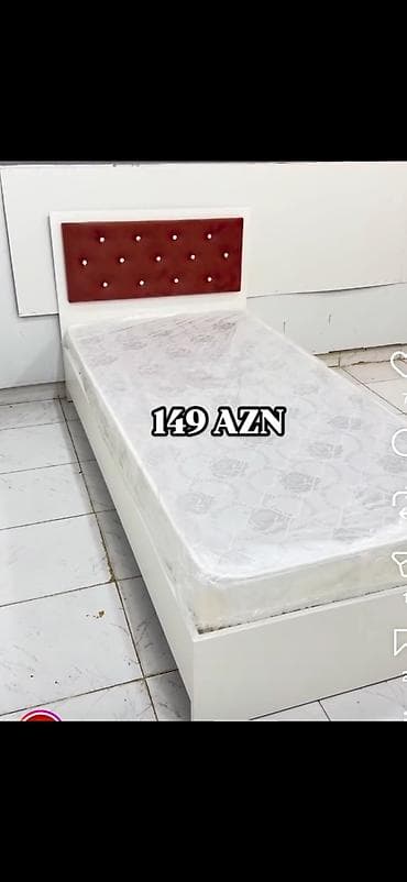 dosek satisi: Tək nəfərlik çarpayı – müxtəlif başlıq dizaynları ilə - Ölçü — 2