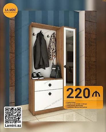retro mebel: Dəhliz dolabı – LA MINI (Laconic & Minimalism) - Model: Dəhliz — 1