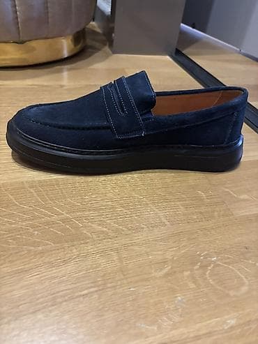 kişi geyimi: Məhsul: Kişi mokasinləri (lofer) - Rəng: Tünd göy (navy) - Material — 4