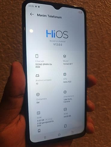 tecno spark 20c: Tecno Spark Go 2023, 64 GB, rəng - Mavi — 1