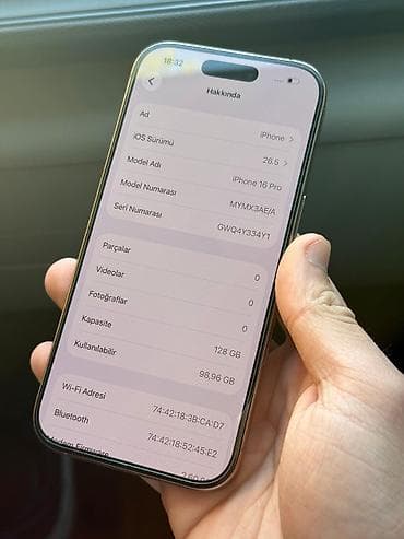 balaca iphone: IPhone 16 Pro, 128 GB, Desert Titanium, Simsiz şarj — 8