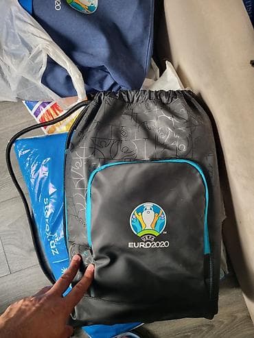 CD, DVD disklər və kassetlər: UEFA EURO 2020 temalı səyahət çantası və idman kisəsi dəsti - Rəng — 3