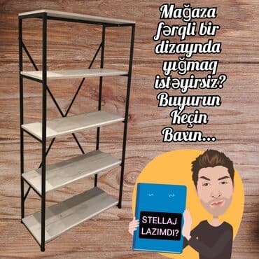 dibçək rəfi: Stellaj(sifarişlə) Stend_vitrin_sifarish 🏪 İstənilən Hər növ — 1