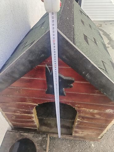 it agizligi: Taxta it evi – əlavə qutulu və qab yerləri olan model - Material — 6