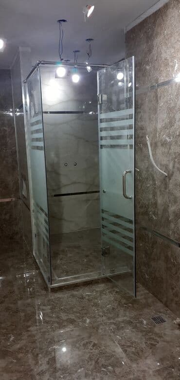 hamam ucun duş kabinleri: Yeni Arakəsmə, Düzbucaqlı, Pulsuz çatdırılma — 2