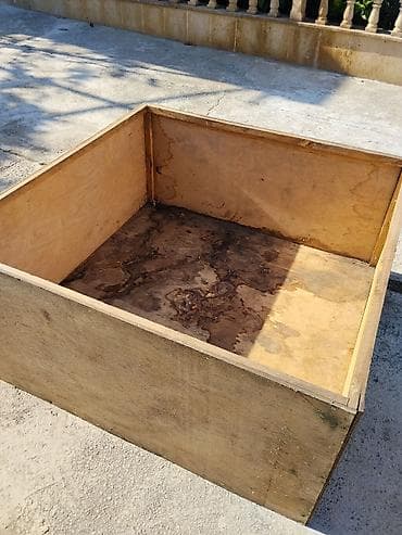 Konteynerlər: Fanera qutu/konteyner - Material: qalın fanera lövhələr, künclər — 3