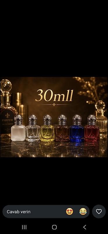 30 ml ətir flakonları - Həcm: 30 ml - Şüşə material: qalın, şəffaf və lalafo.az -da 30 ml ətir flakonları - Həcm: 30 ml - Şüşə material: qalın, şəffaf və
