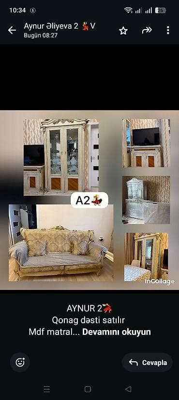 perla stol stul: AYNUR 2💃 Qonag dəsti satılır Mdf matral Qiymət cəmi 1100 azn Ünvan — 1