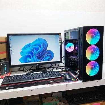 stol ustu komputerler: ŞOK ENDİRİM!!! Oyun üçün Kompüter "RGB Core i5 3470 16GB Ram GTX1050 — 6