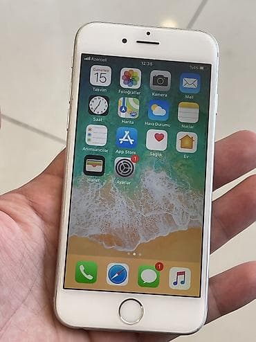 IPhone 6, 64 GB, Matte Silver, Barmaq izi lalafo.az -da IPhone 6, 64 GB, Matte Silver, Barmaq izi