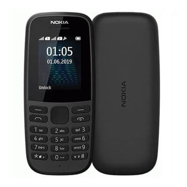 nokia 6233: Nokia 105 4G, rəng - Qara, Zəmanət, İki sim kartlı, Sənədlərlə — 1